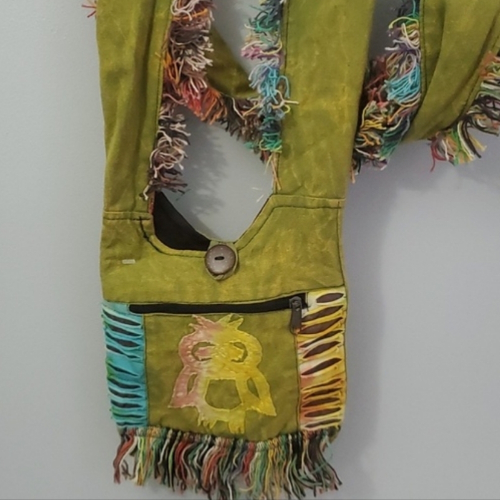 Nepal Women's Owl Boho Style Crossbody Bag Purse